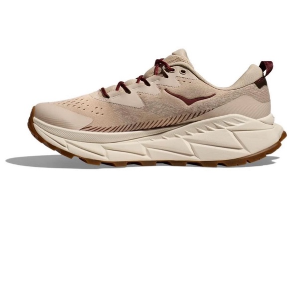 Hoka One One skyline X Men's Athletic Shoes in Beige and Maroon - Picture 3 of 7